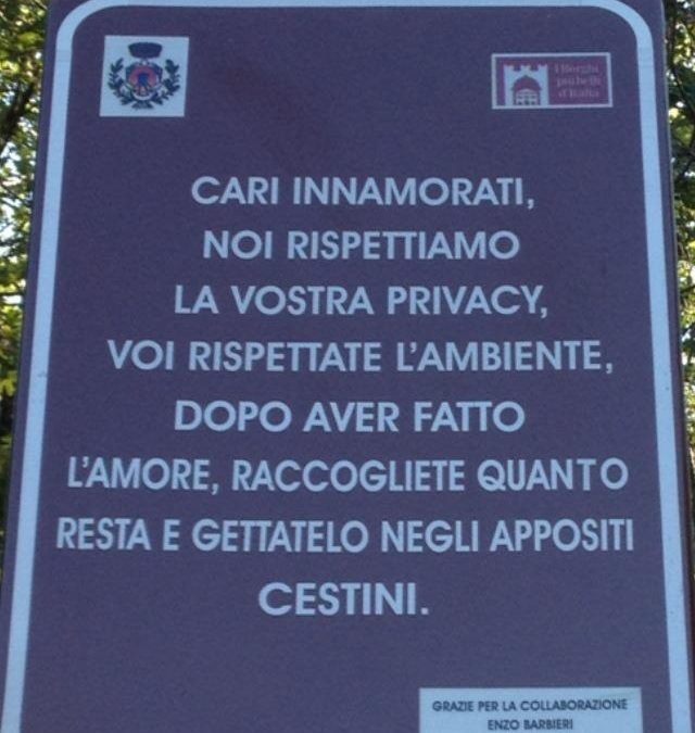 Viaggio alla scoperta 
dei “borghi dell’amore”