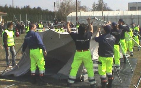 Protezione civile all'opera nel capoluogo
Sarà simulata l'emergenza da terremoto