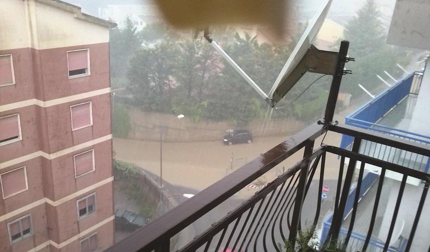 Nubifragi su Melfi, Matera e Potenza