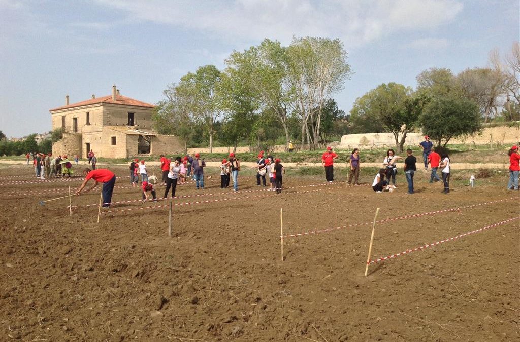La semina collettiva sui terreni di Libera a Crotone