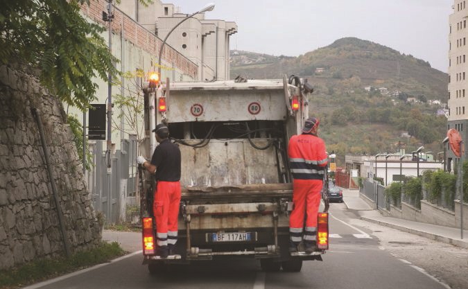 Personale dell'azienda dei rifiuti