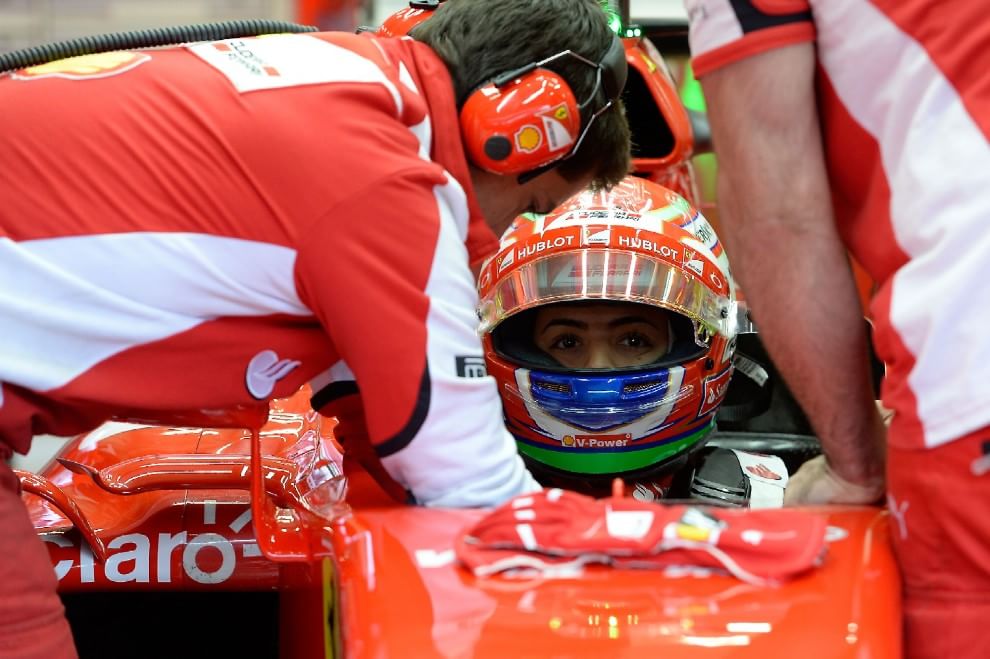 Il giovane calabrese alla guida della Ferrari
Le foto del test effettuato in Austria