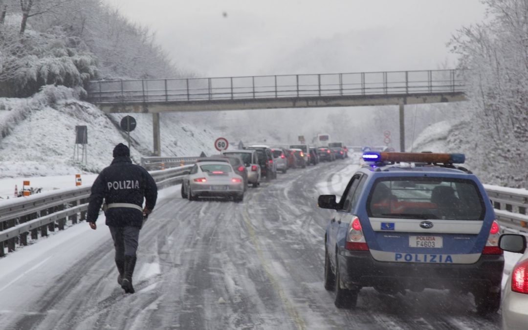 Controlli dell’Anas per gomme da neve o catene