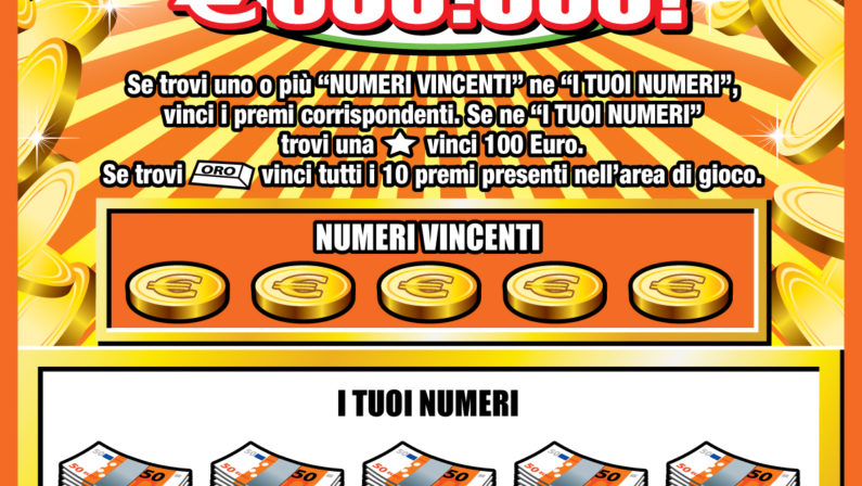 Gratta e vince 500mila euro: a Paolamaxi vincita per un operaio cinquantenne