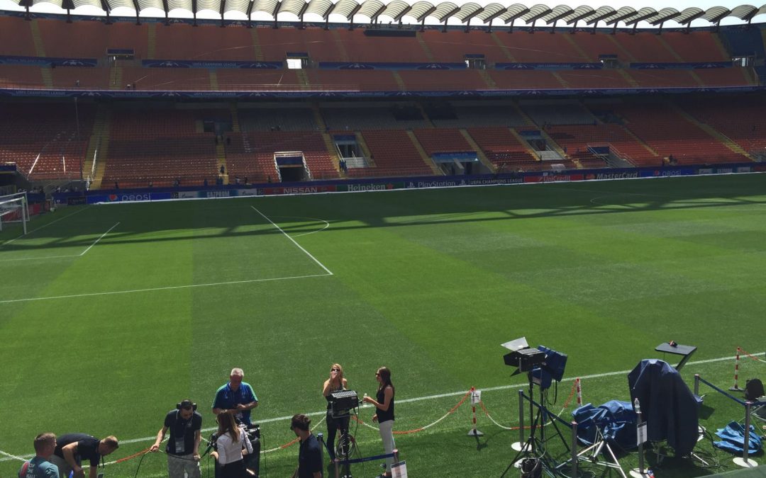 FOTO – I lavori svolti allo stadio San Siro  dalla ditta cosentina prima della finale di Champions League