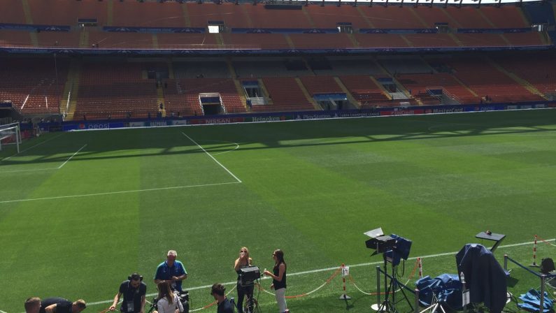 FOTO - I lavori svolti allo stadio San Sirodalla ditta cosentina prima della finale di Champions League