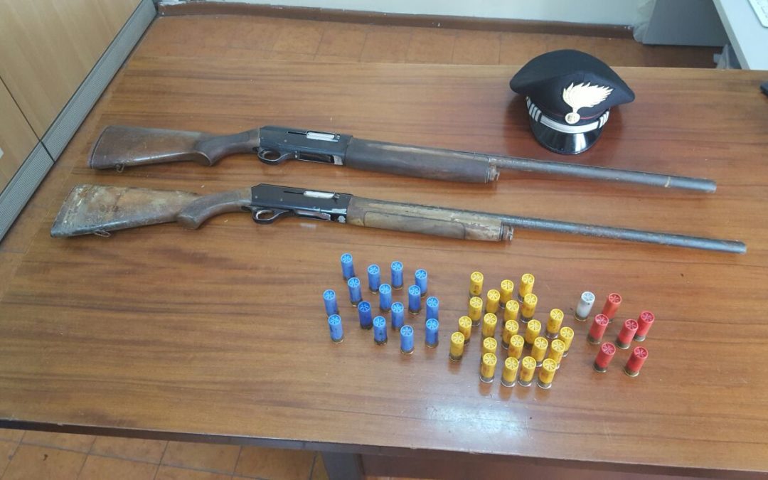 Armi e munizioni in aperta campagna La scoperta nella zona sud di Catanzaro