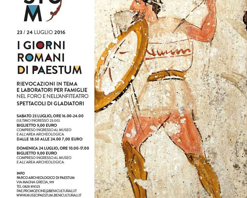 I giorni romani di Paestum, un evento di ricostruzione e rievocazione storica.