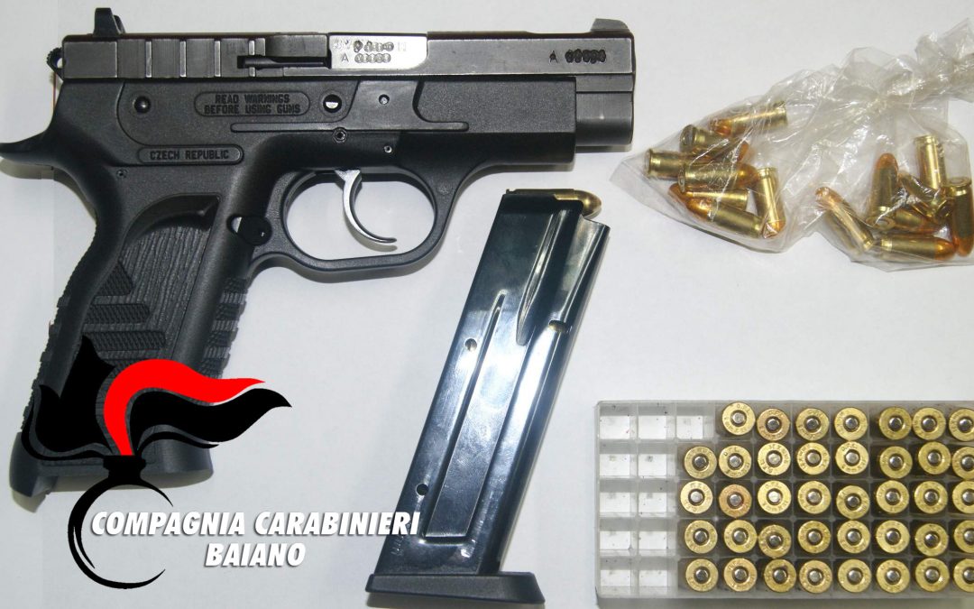 Sorpreso in casa con una pistola senza matricola e pronta all’ uso:  64enne  irpini arrestato dai Carabinieri.