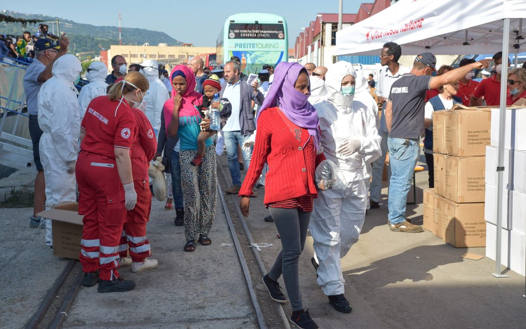 L'arrivo di immigrati in Calabria