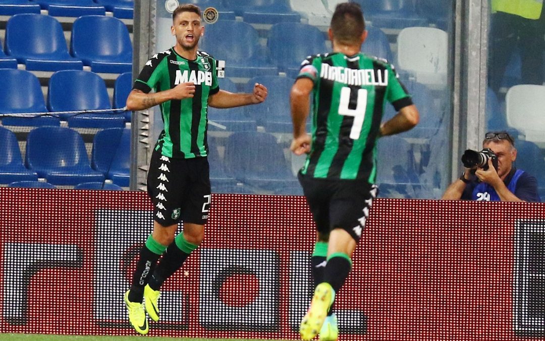 La notte magica del bomber calabrese Berardi: due gol per far sognare il Sassuolo in Europa