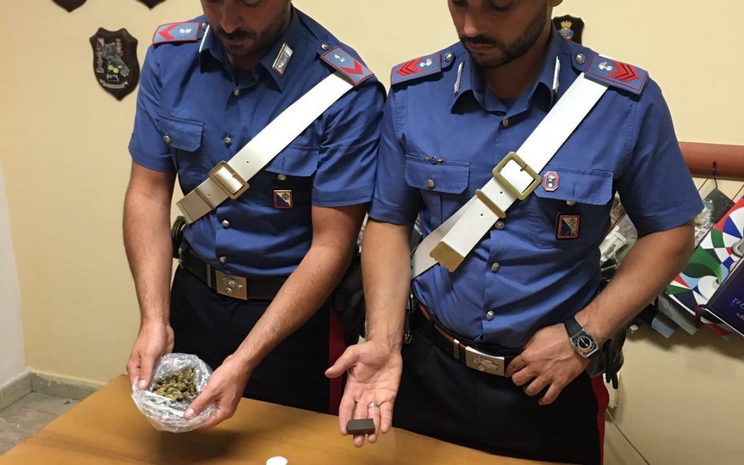 La droga sequestrata dai carabinieri