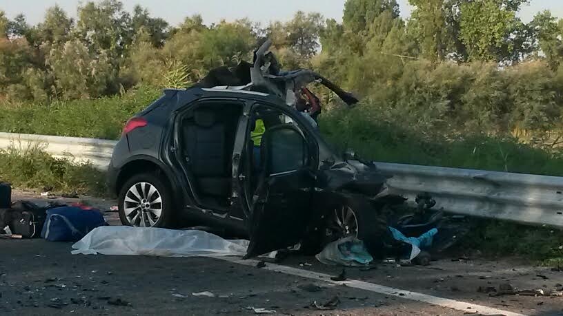 L'Opel  Mokka coinvolta nell'incidente