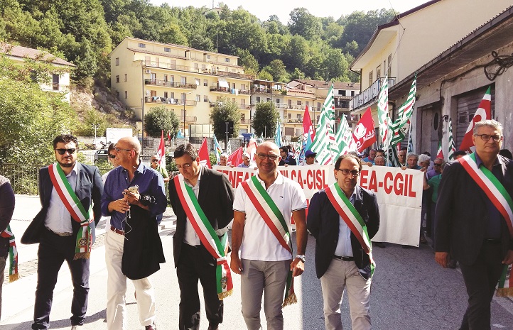 I sindaci alla manifestazione