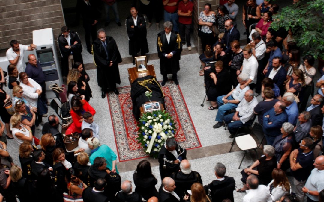 I funerali dell'avvocato Pagliuso
