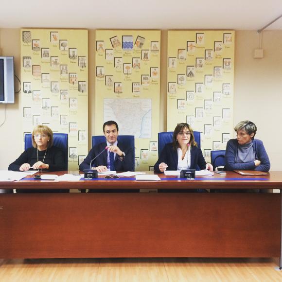 Michele Napoli con Claudia Datena e Anna Pedio in audizione in IV Commissione