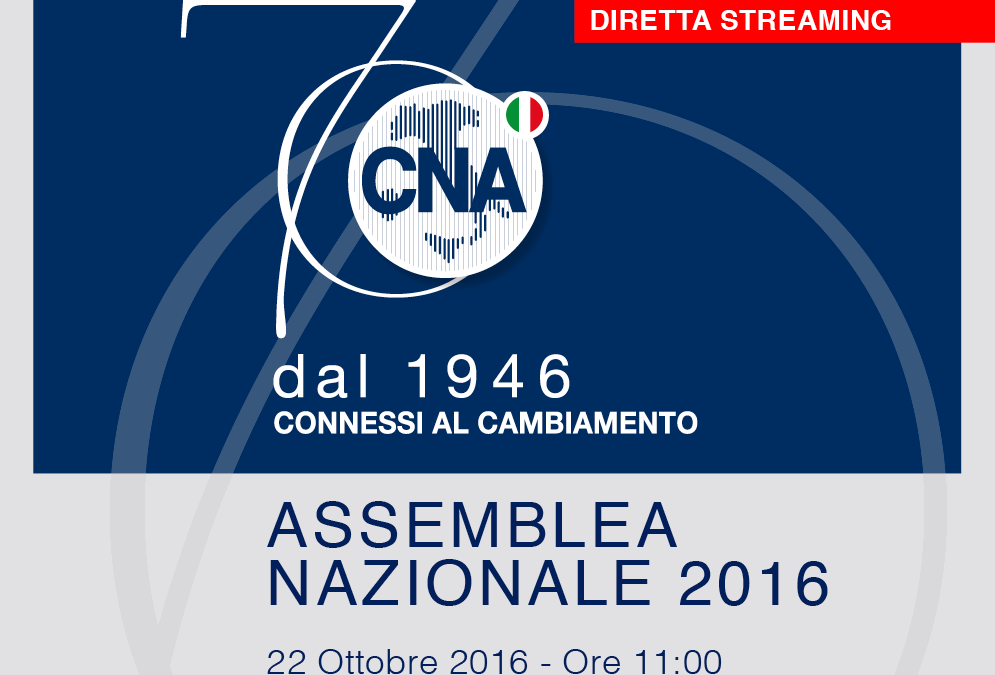 VIDEO LIVE- Diretta web dell’Assemblea nazionale CNA