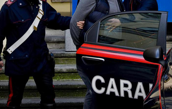 Un arresto dei carabinieri