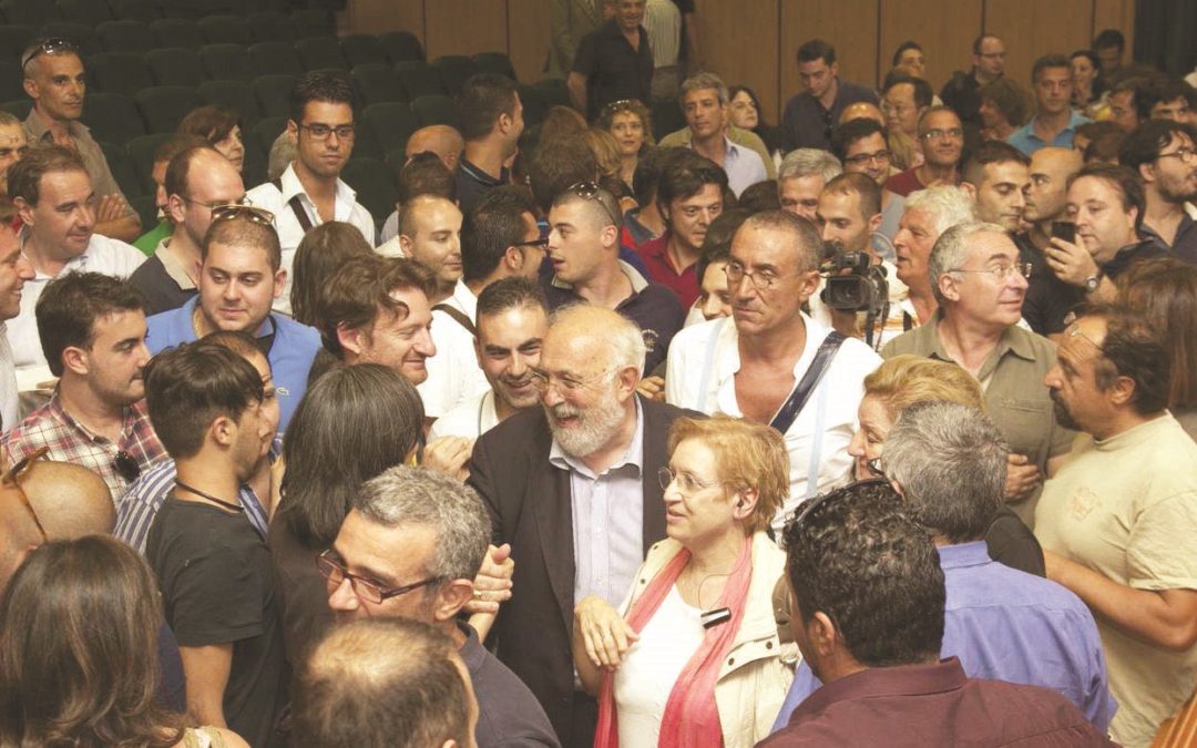 Il rettore Crisci subito dopo l'elezione
