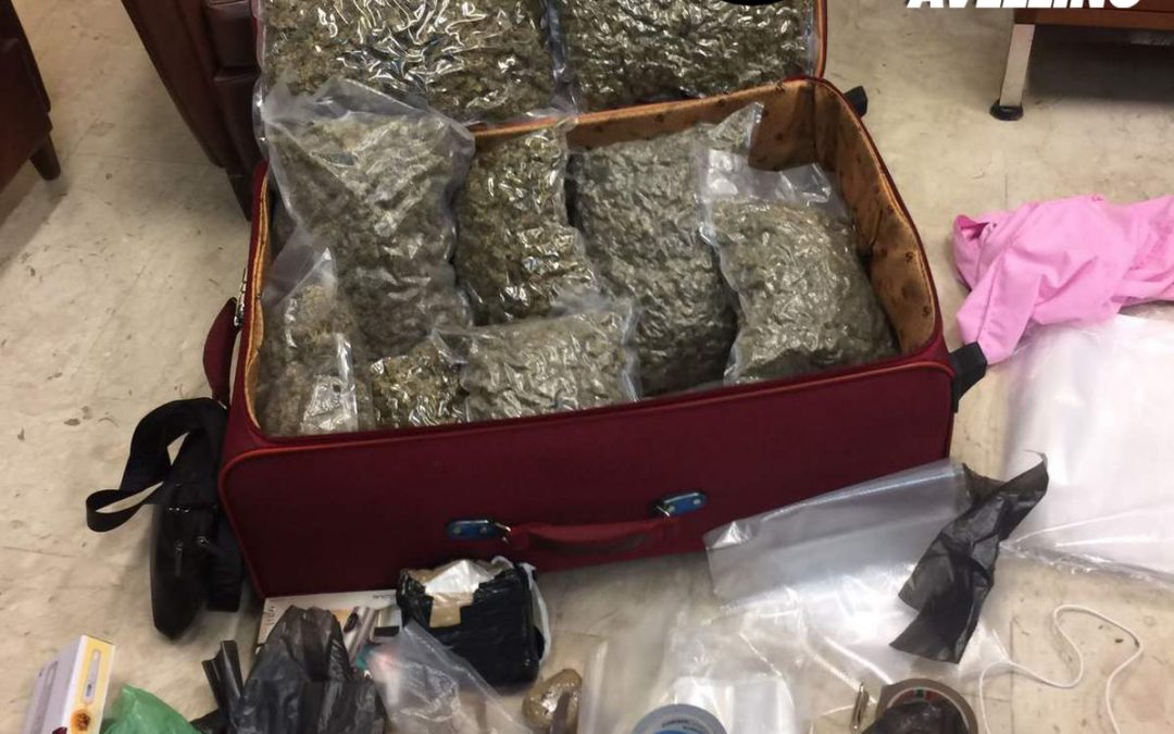 Sorpreso con un chilo di cocaina e 11 di marijuana: trafficante di droga albanese arrestato in Irpinia