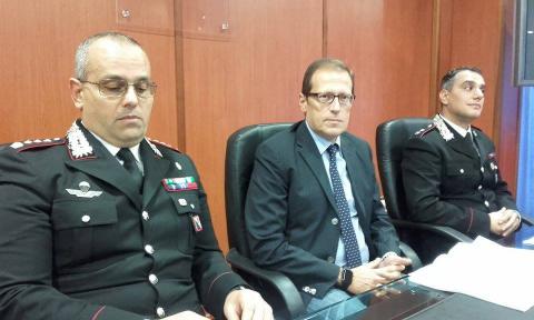 il colonnello Fabio Ottaviano, il procuratore Eugenio Facciolla, il tenente Massimo Cipolla