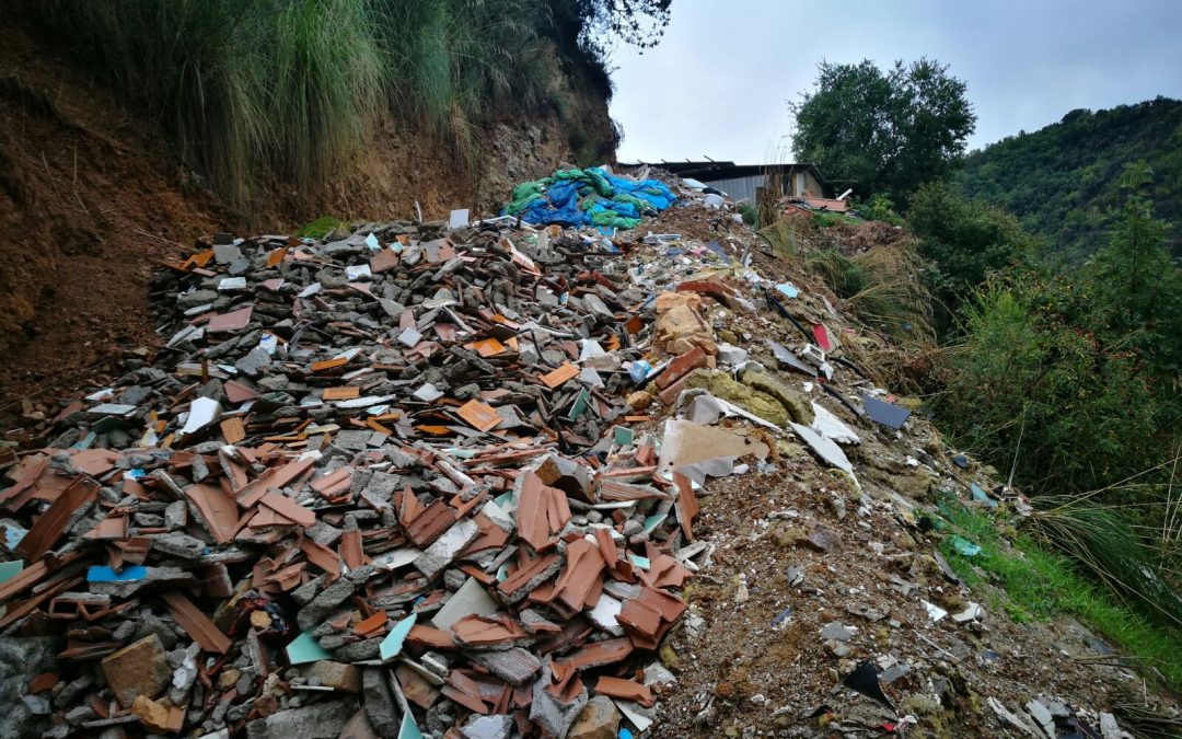 L'area dove venivano smaltiti i rifiuti
