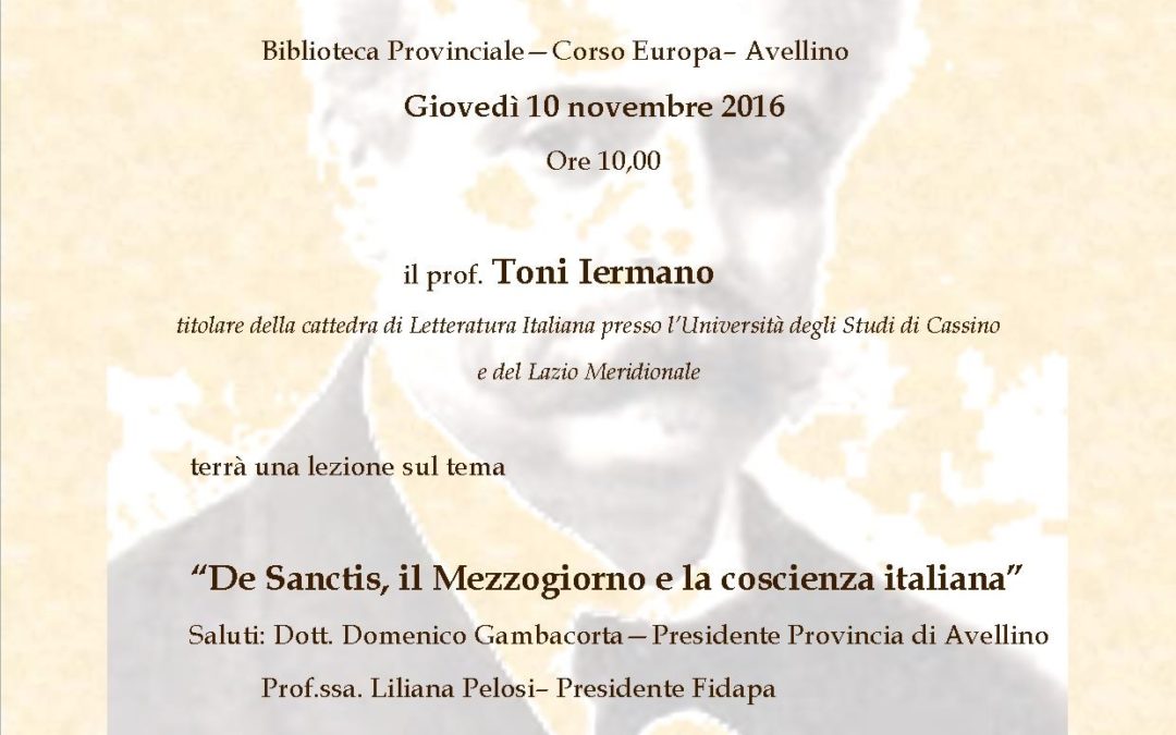 Avellino, “De Sanctis, il Mezzogiorno e la coscienza italiana”, in biblioteca per il bicentenario della nascita di Francesco De Sanctis