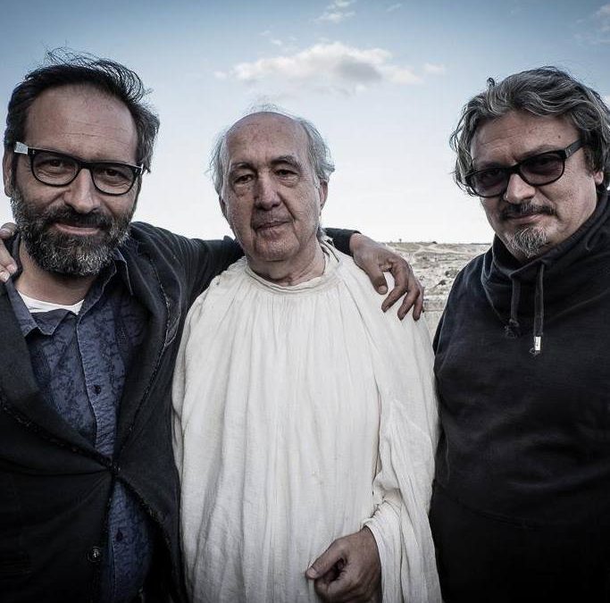 Andrisani (a sinistra) e Zullino (a destra) sul set del film