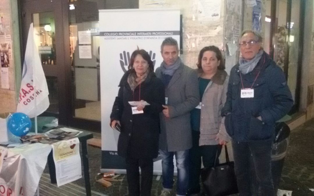 Lo stand di Ipasvi e Csv