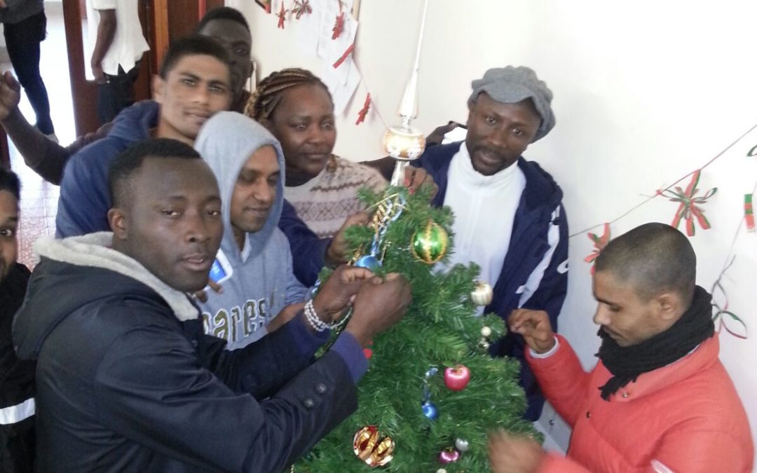 I profughi ospiti del Centro di accoglienza “La Castagna” coinvolti nelle iniziative di Natale di Comune e associazioni locali