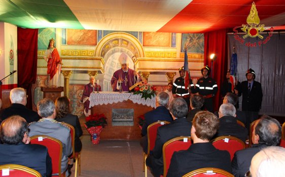 II Vigili del Fuoco di Avellino celebrano Santa Barbara in onore di De Fazio e Iandolo