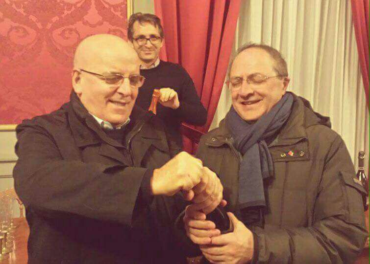 Franco Iacucci (a destra) con Mario Oliverio