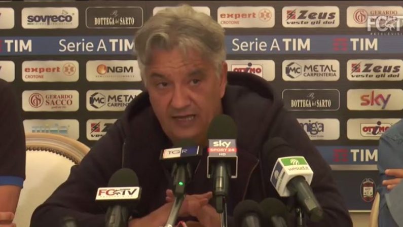 Serie A, il presidente Vrenna sprona il Crotone«Commesso errori, ma spero ancora in salvezza»