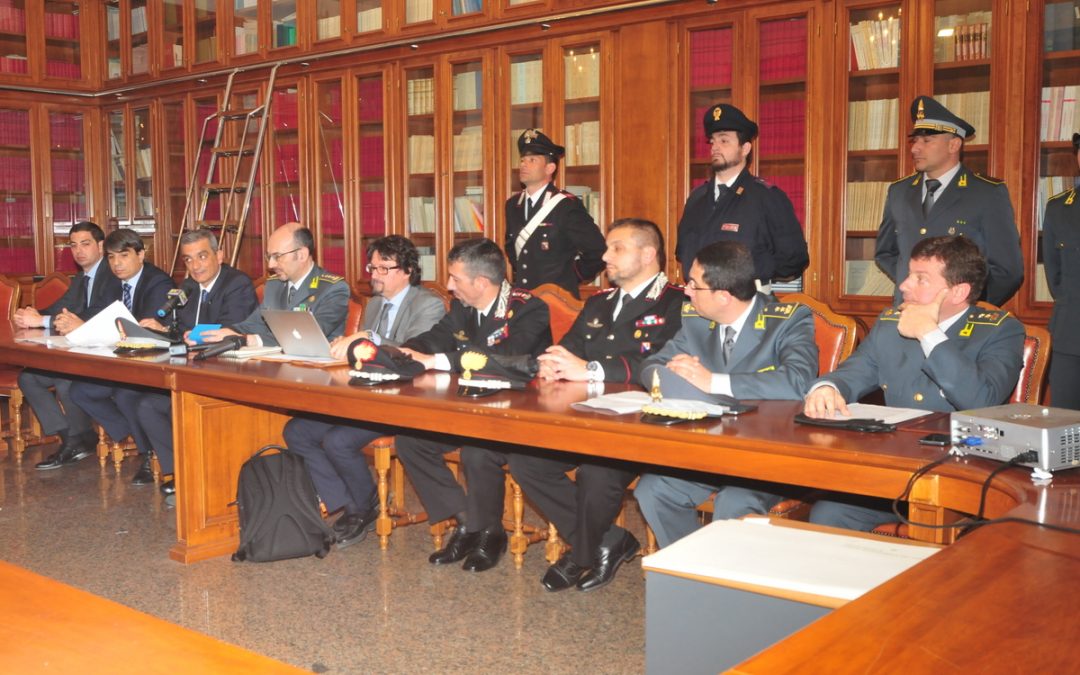La conferenza stampa del 22 aprile 2016 (foto d'archivio)