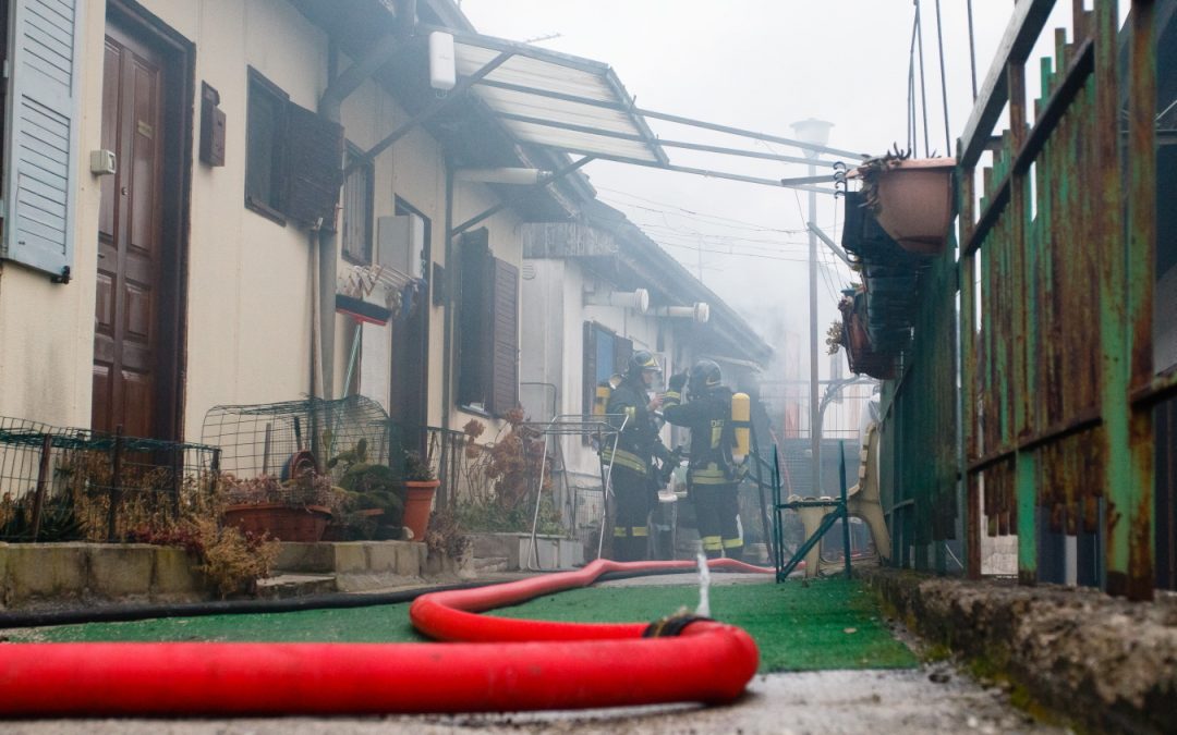 I soccorsi dei vigili del fuoco a Bucaletto (foto A. MATTIACCI)