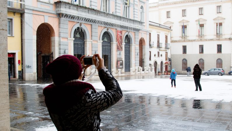 Nevicate dai 300 metri in Basilicata e allerta gialla per rischio idrogeologico