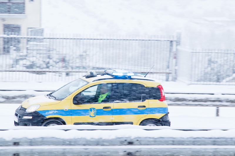 Mezzi dell'Anas impegnati per fronteggiare l'emergenza neve (foto A. MATTIACCI)