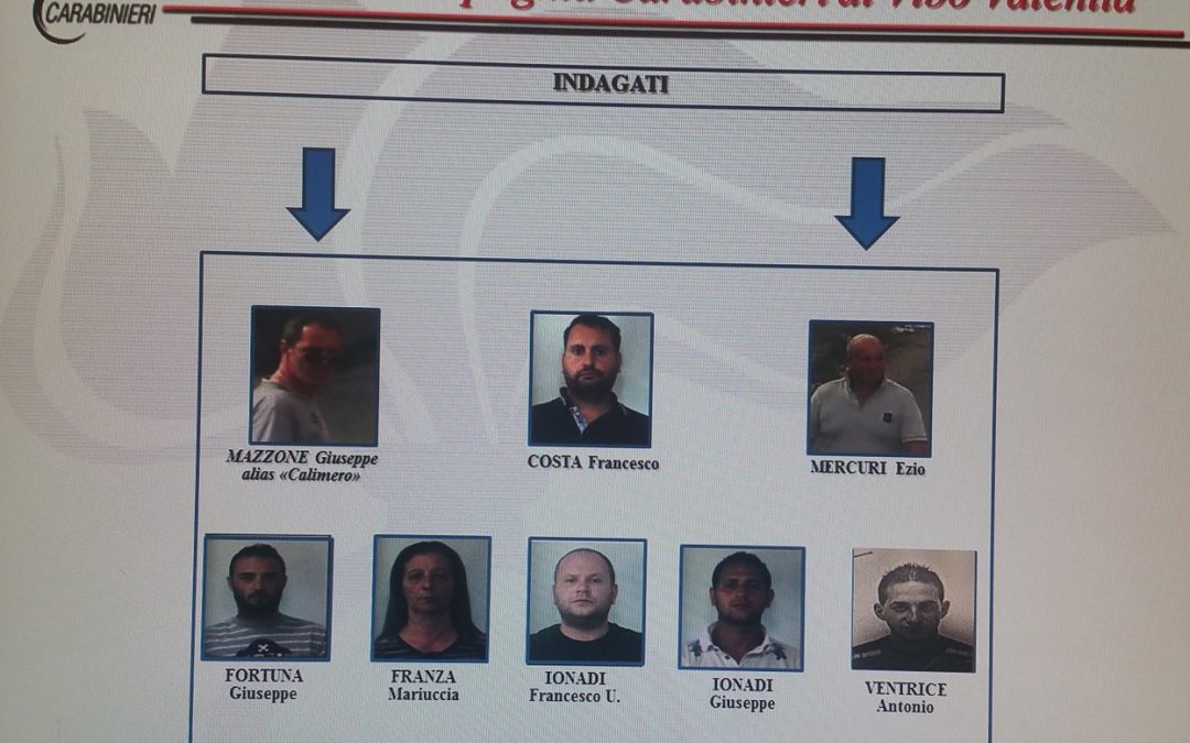 Un arresto dei carabinieri