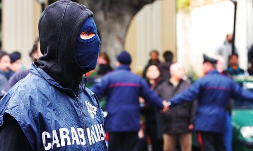 Un'operazione dei carabinieri