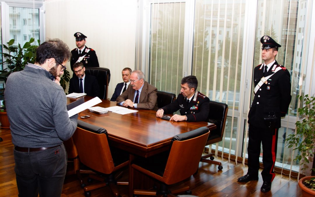 La conferenza stampa del procuratore Luigi Gay (foto A. MATTIACCI)