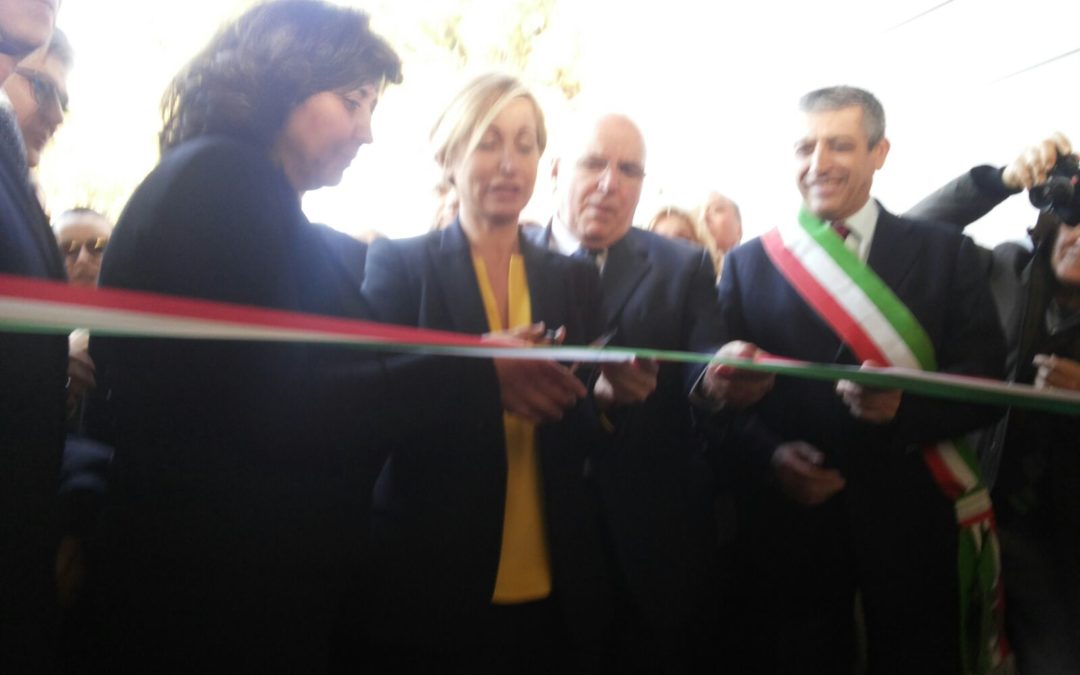 Il taglio del nastro al parco di SIbari