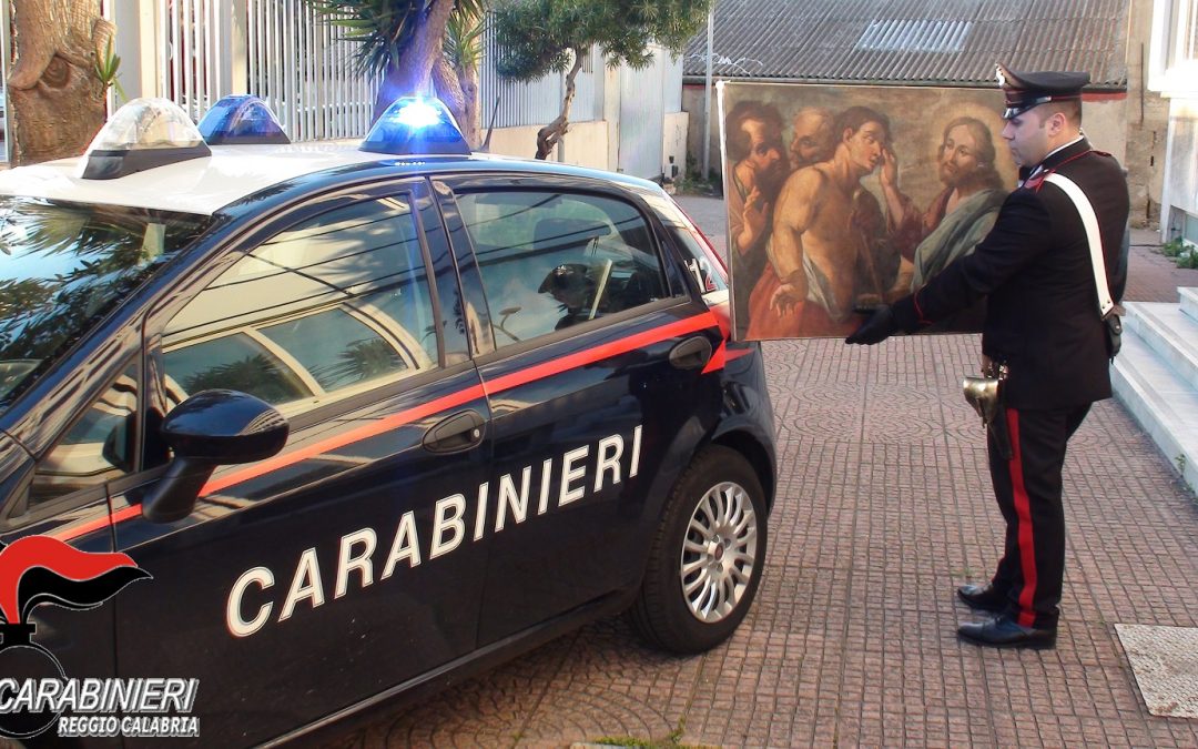 VIDEO – Opere d’arte rubate e di ingente valore  sequestrate tra Reggio e Messina ad un calabrese