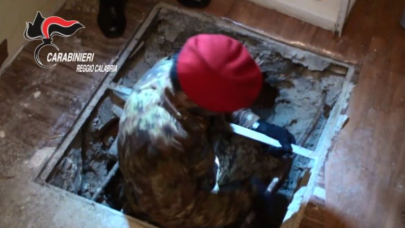VIDEO - Il bunker sottorraneo dove si nascondevail latitante di 'ndrangheta calabrese Santo Vottari