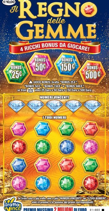 Un gratta e vinci come quello che oggi ha portato bene a Matera