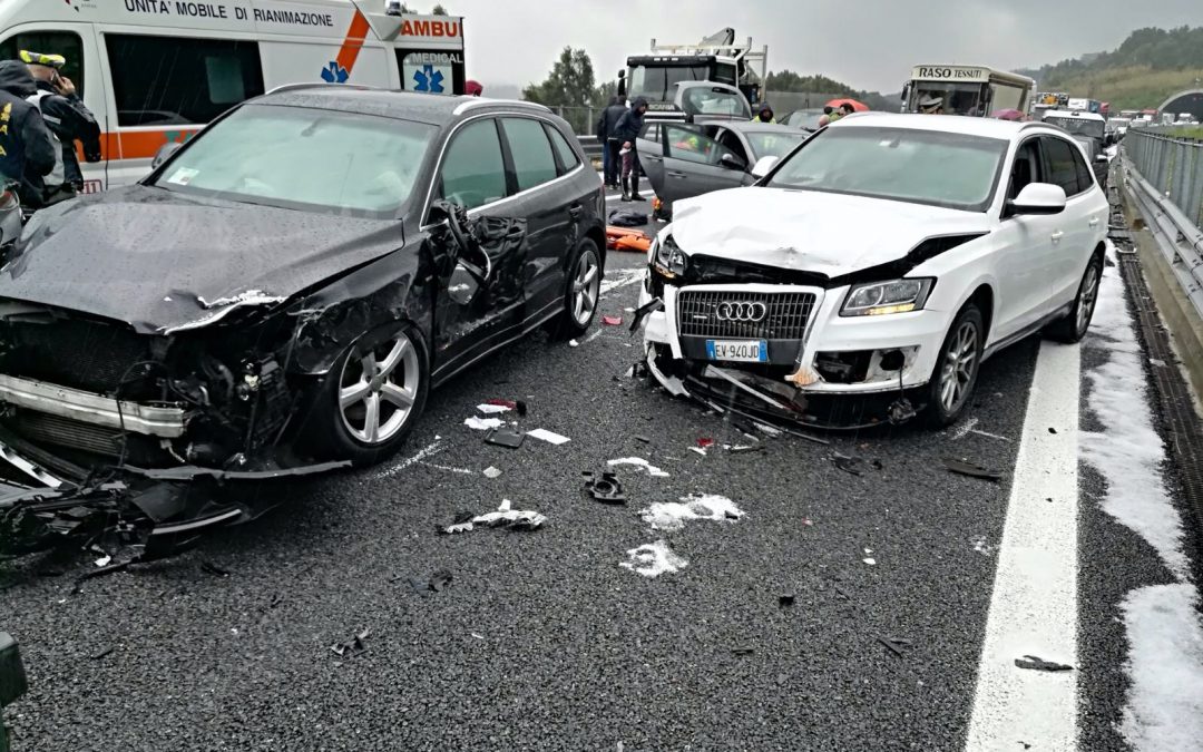 Alcune delle auto coinvolte