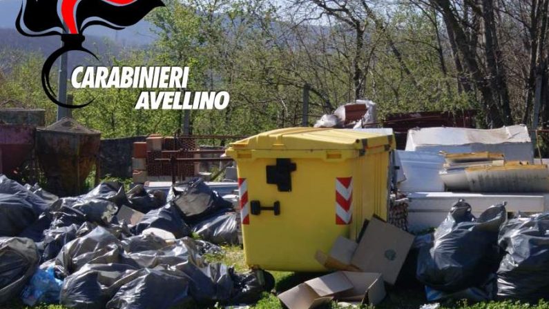 Smaltimento illecito di rifiuti: 40enne irpino denunciato dai Carabinieri e area sequestrata 