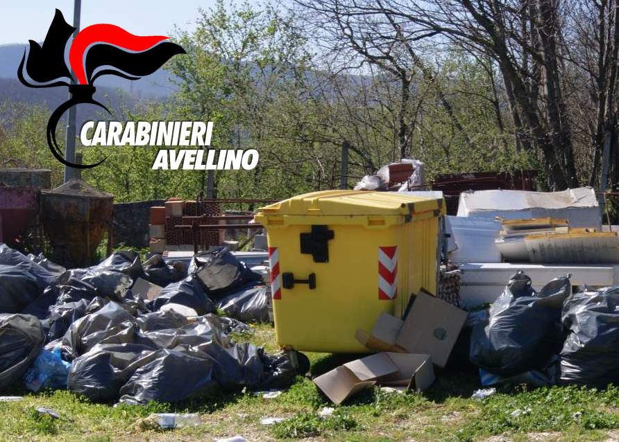 Smaltimento illecito di rifiuti: 40enne irpino denunciato dai Carabinieri e area sequestrata
