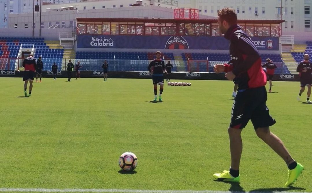 Un allenamento del Crotone