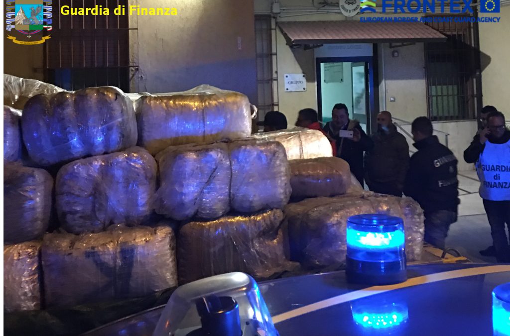 La droga sequestrata in Calabria