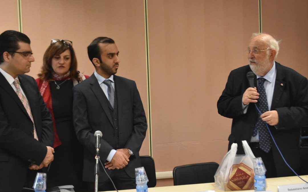 Il rettore Crisci durante l'evento di presentazione